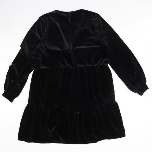 Divided Womens Black  Velour Mini  Size S