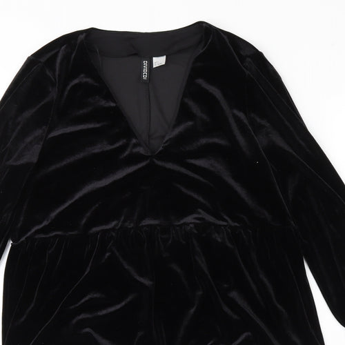 Divided Womens Black  Velour Mini  Size S