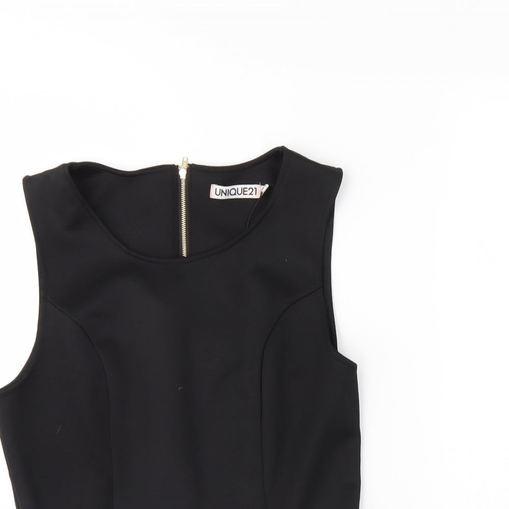 Unique Womens Black   Basic Tank Size 10