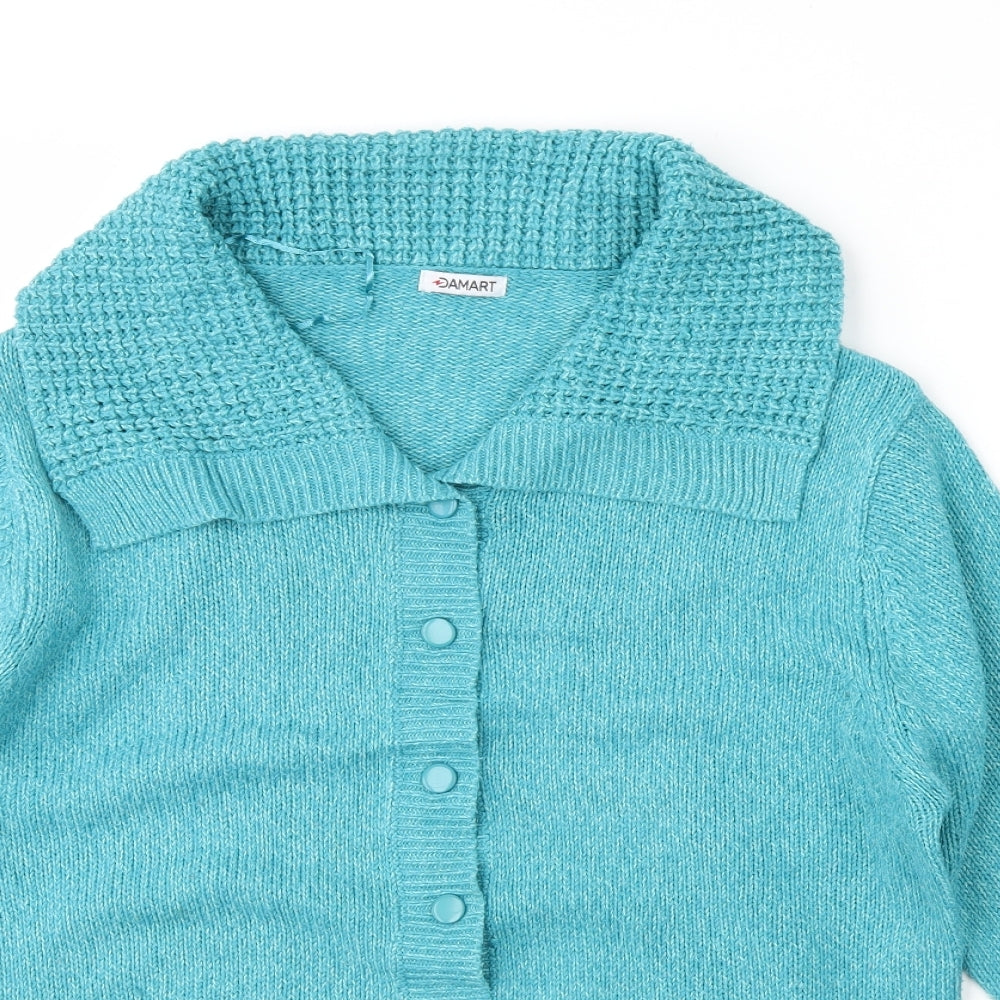 Damart Womens Green   Cardigan Jumper Size 18