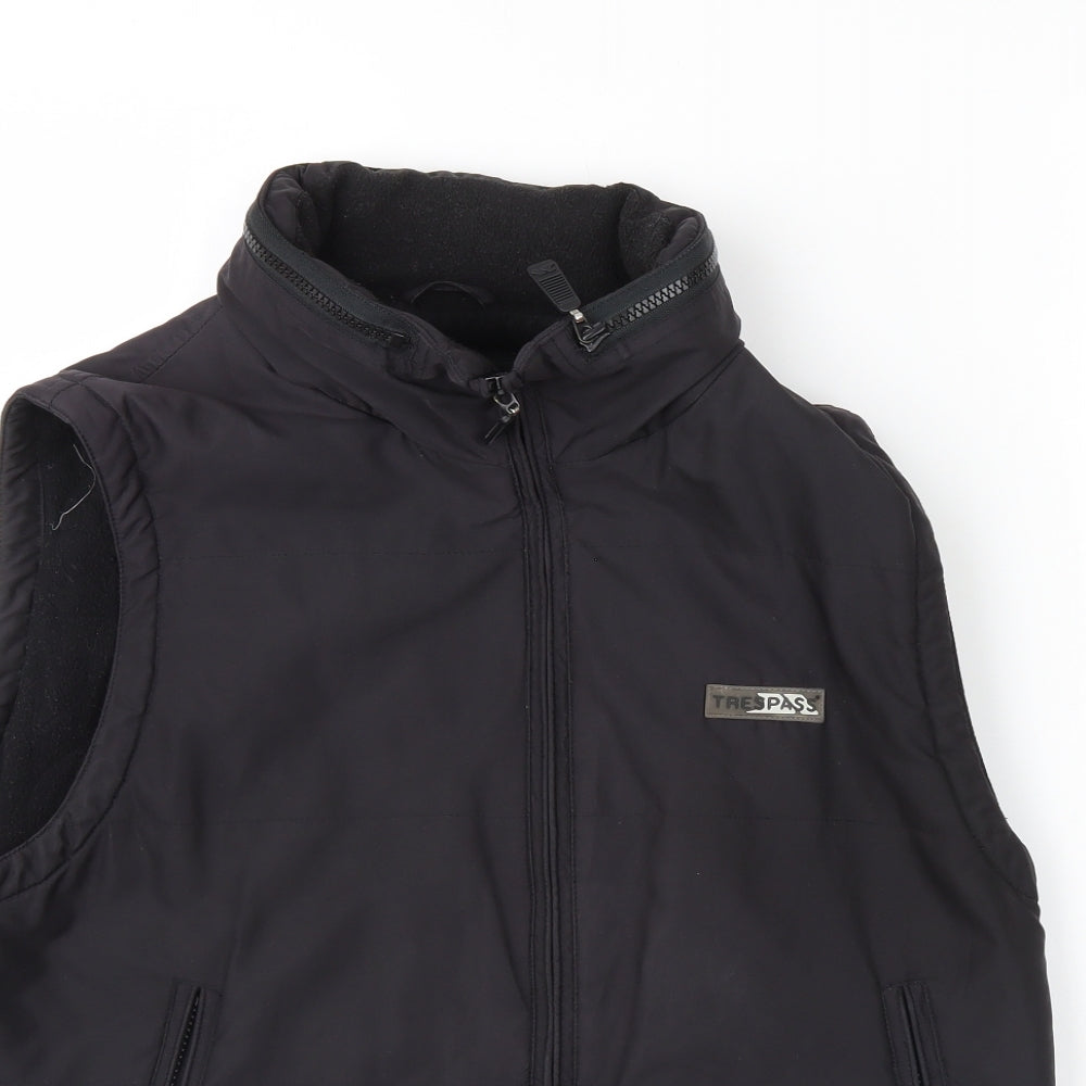 Trespass Mens Black   Gilet Coat Size L