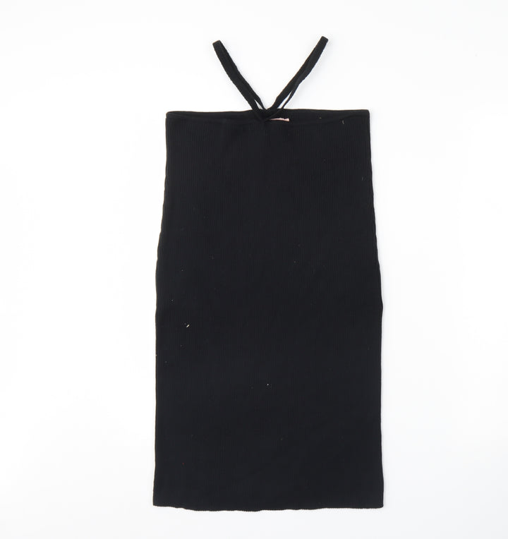 Misspap Womens Black Bodycon Size 14