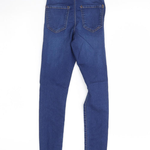 Miss Selfridge Womens Blue  Denim Skinny Jeans Size 4 L28 in
