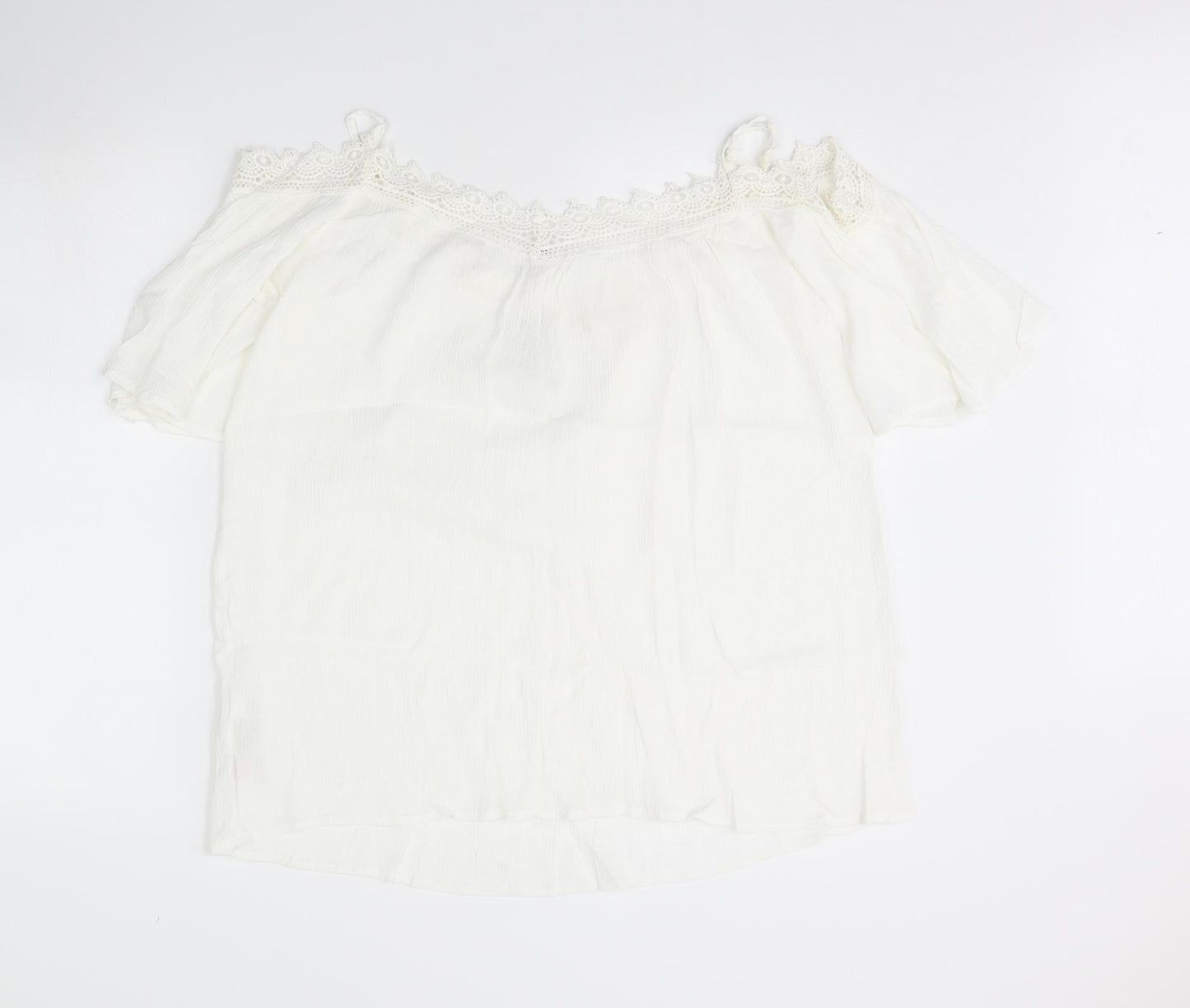 Pep & co Womens White   Basic Blouse Size 12
