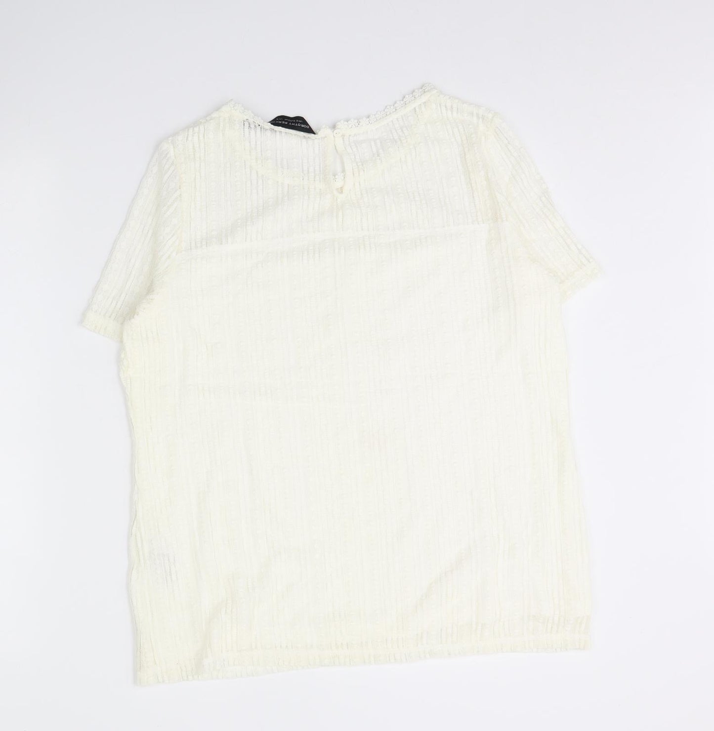 Dorothy Perkins Womens Ivory   Basic Blouse Size 16