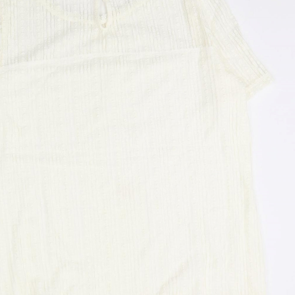 Dorothy Perkins Womens Ivory   Basic Blouse Size 16