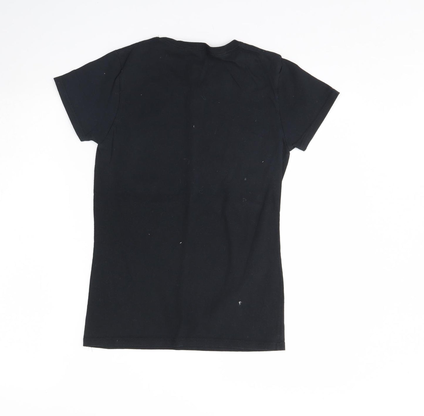 6tn Womens Black   Basic T-Shirt Size S  - Fictional characters