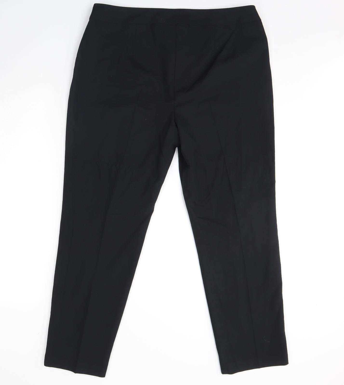 George Womens Black   Dress Pants Trousers Size 16 L30 in