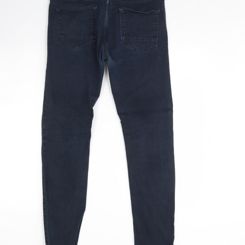 Topman Mens Blue  Denim Skinny Jeans Size 32 L32 in
