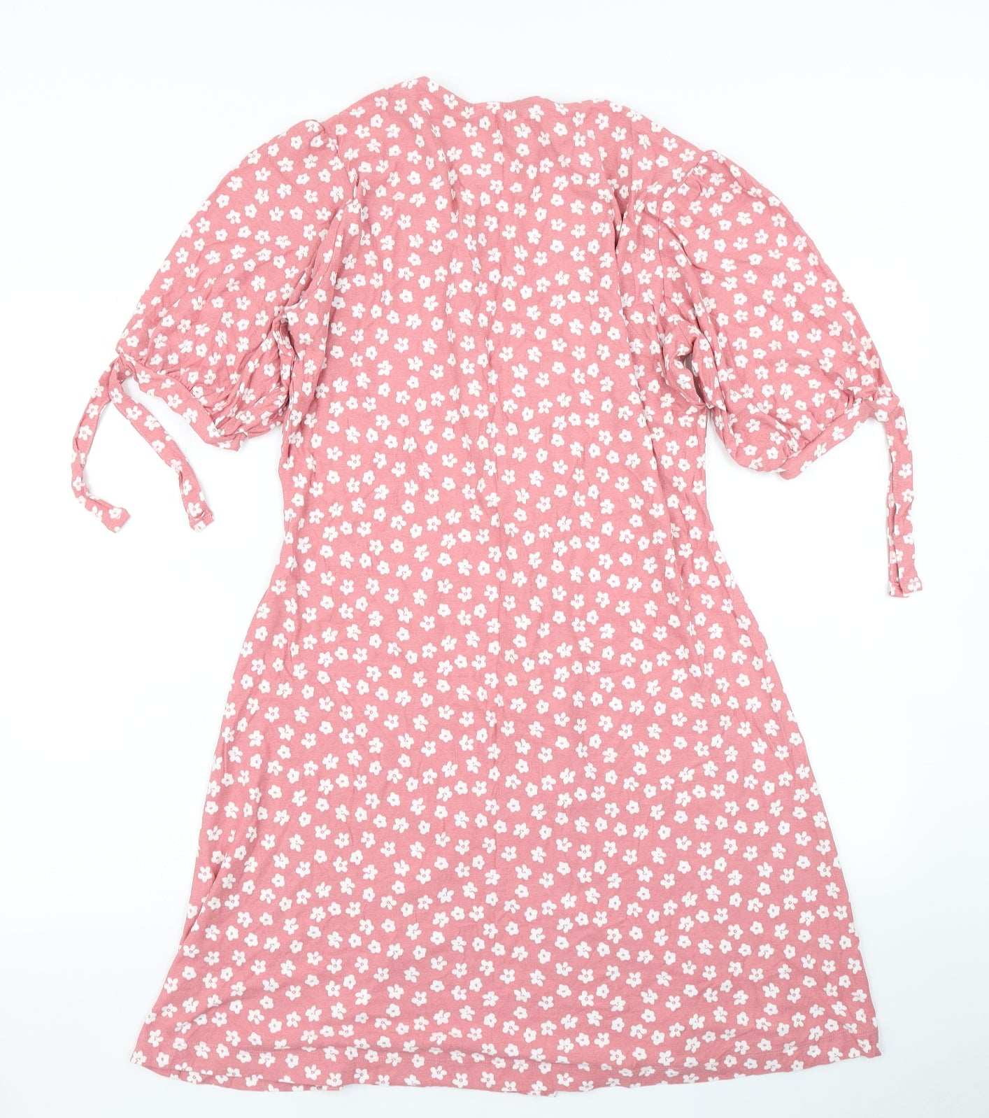 F&F Womens Pink Floral  Fit & Flare  Size 16