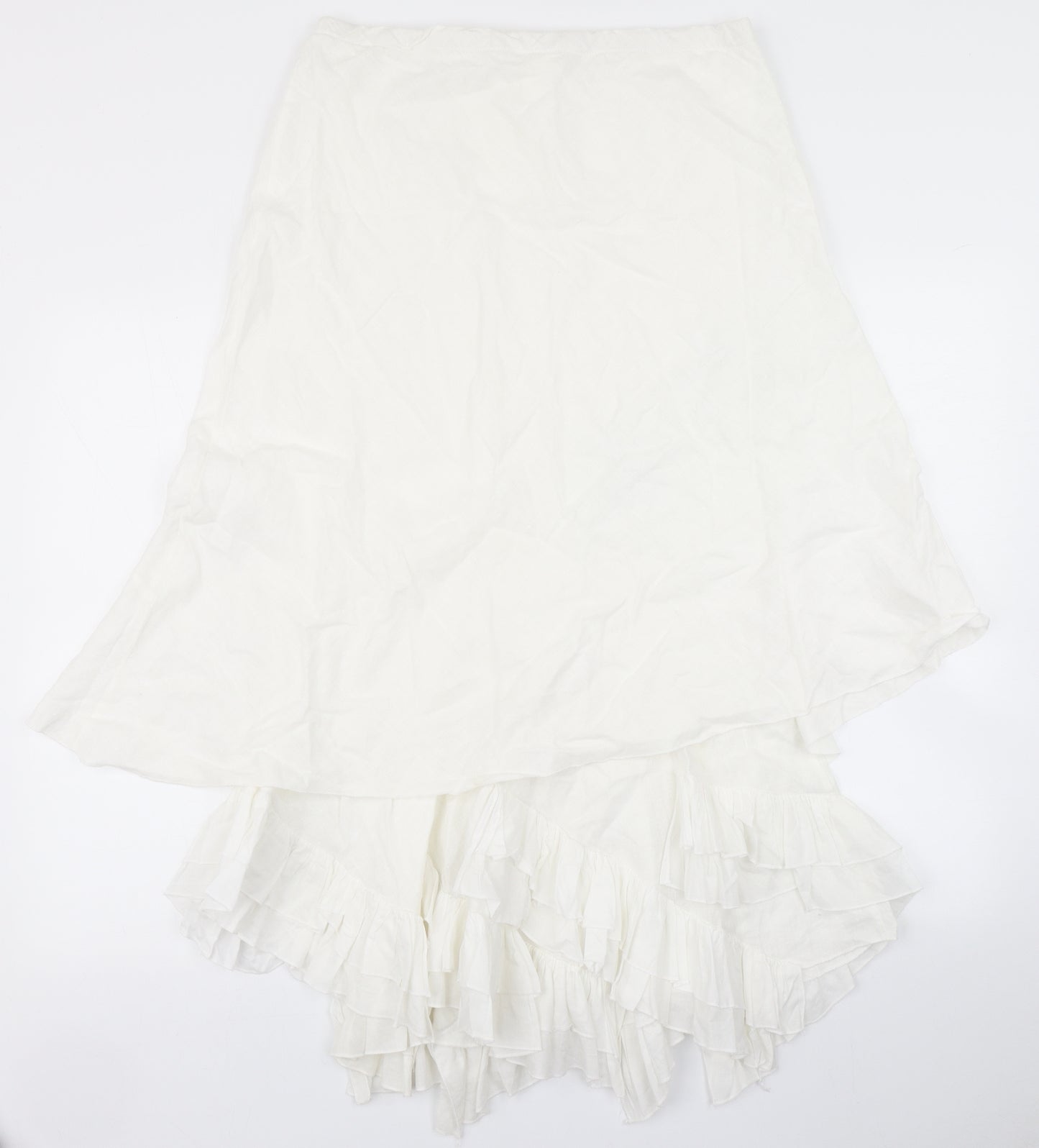 Fuego Womens White   Peasant Skirt Size 16