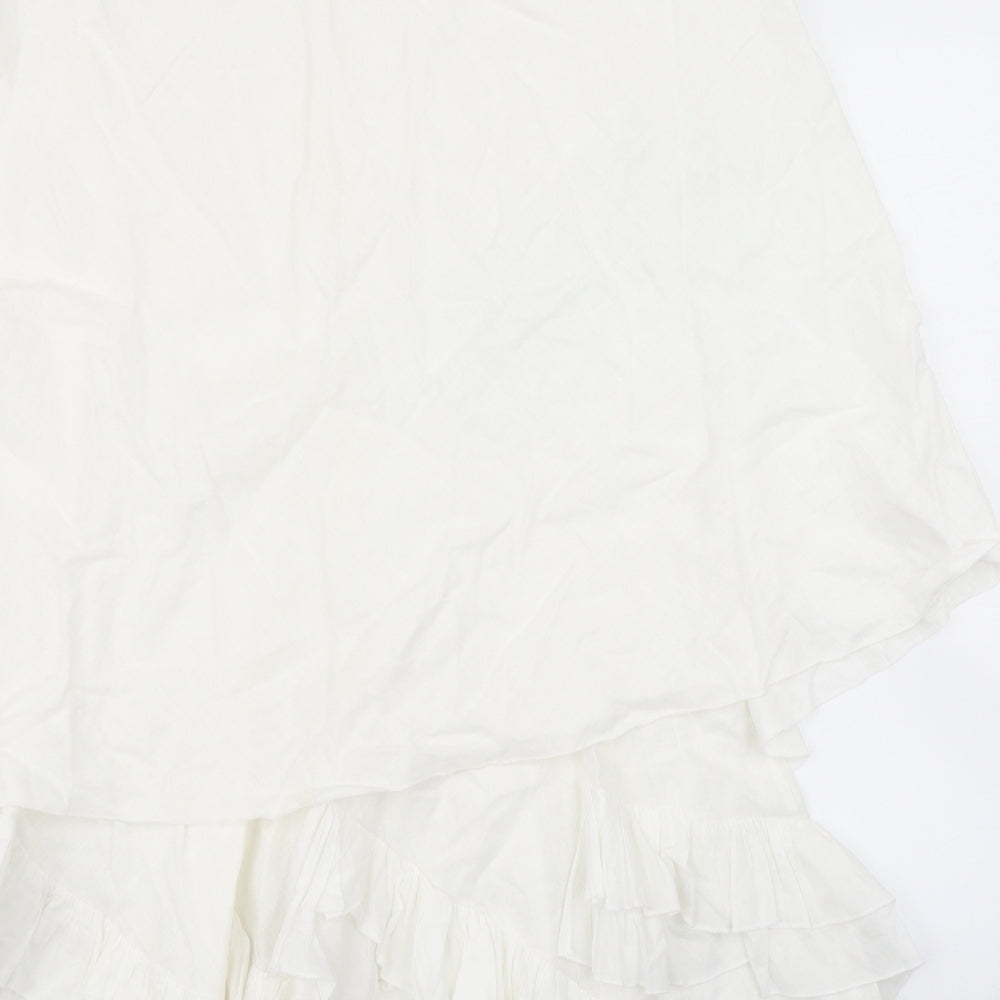 Fuego Womens White   Peasant Skirt Size 16