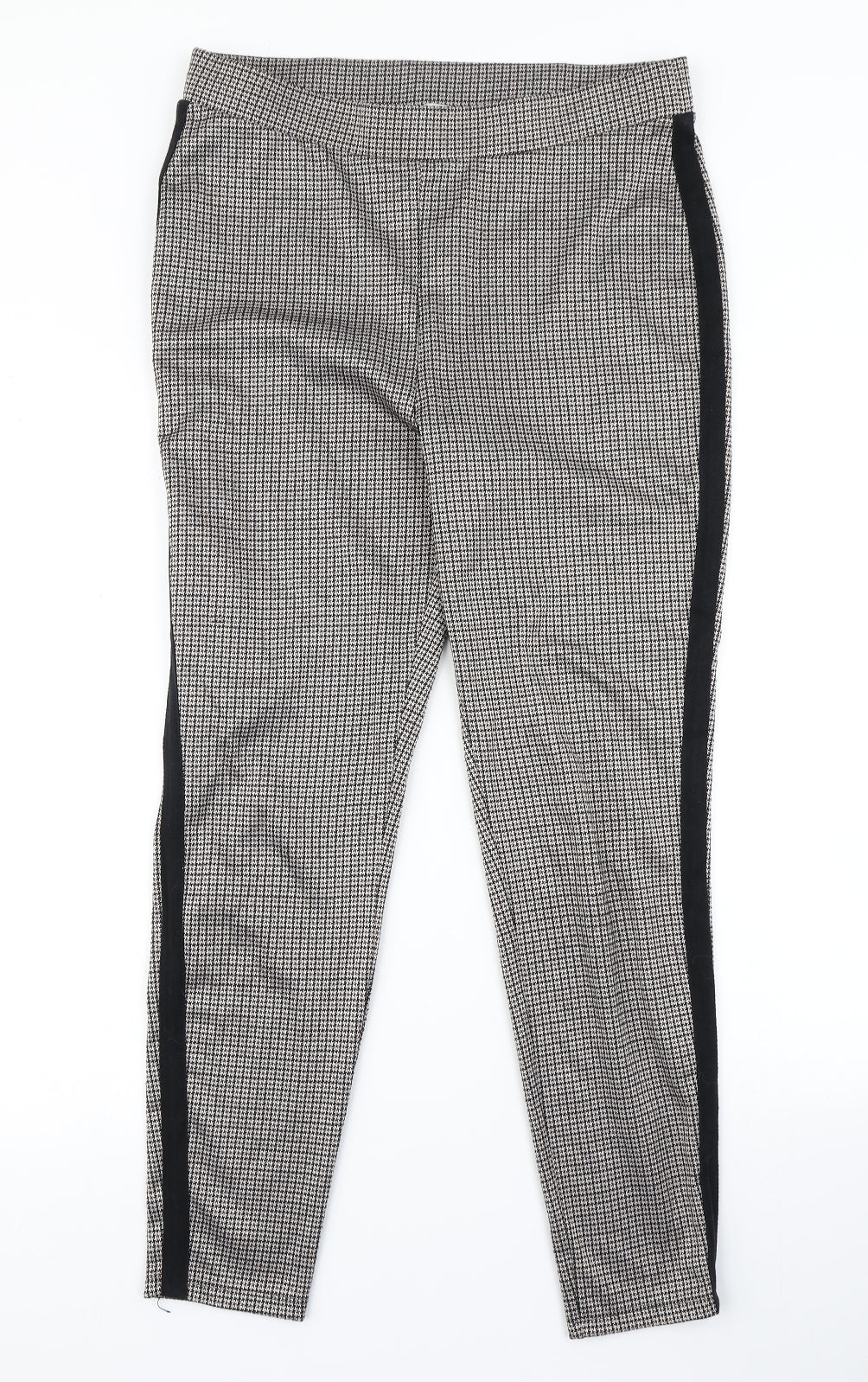 Papaya Womens Brown Houndstooth  Carpenter Leggings Size 14 L26 in