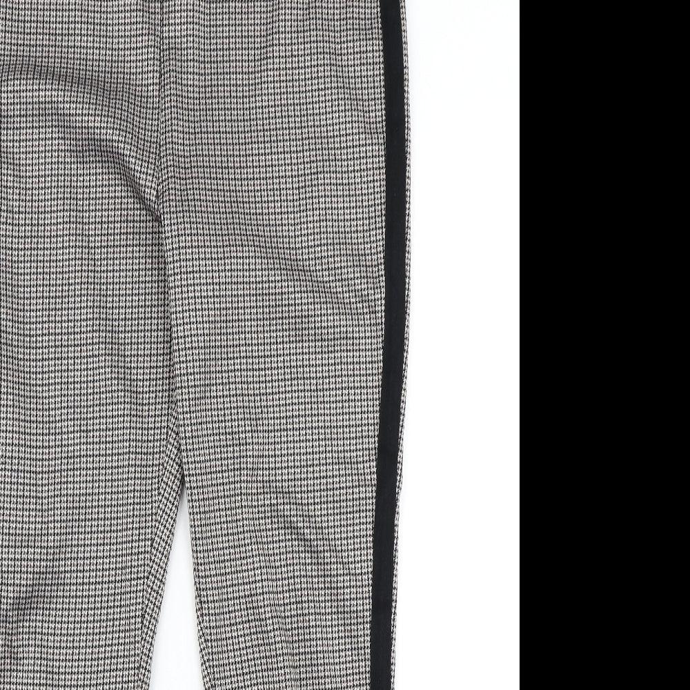 Papaya Womens Brown Houndstooth  Carpenter Leggings Size 14 L26 in
