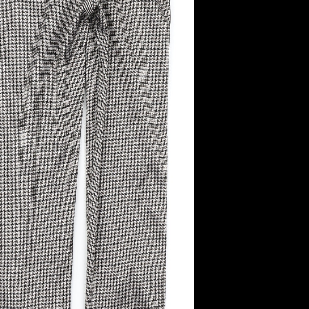 Papaya Womens Brown Houndstooth  Carpenter Leggings Size 14 L26 in