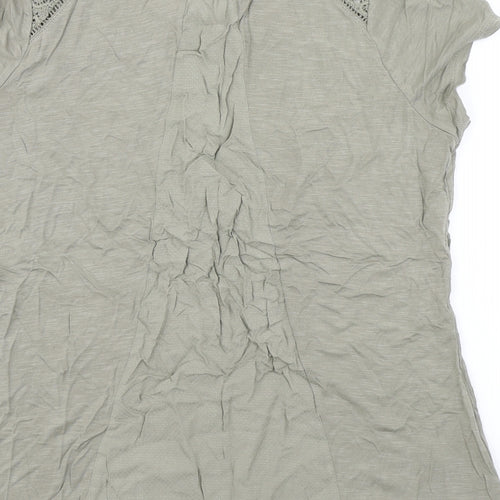 Preworn Womens Green   Basic T-Shirt Size 14