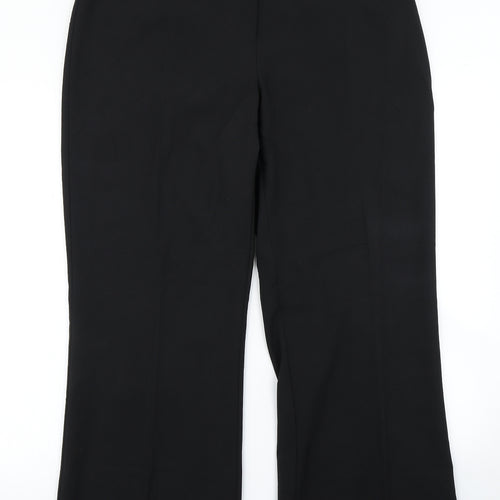 M&Co Womens Black   Dress Pants Trousers Size 16 L28 in