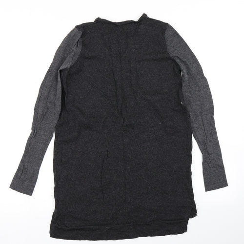 M&S Womens Grey  Knit Pullover Jumper Size 8