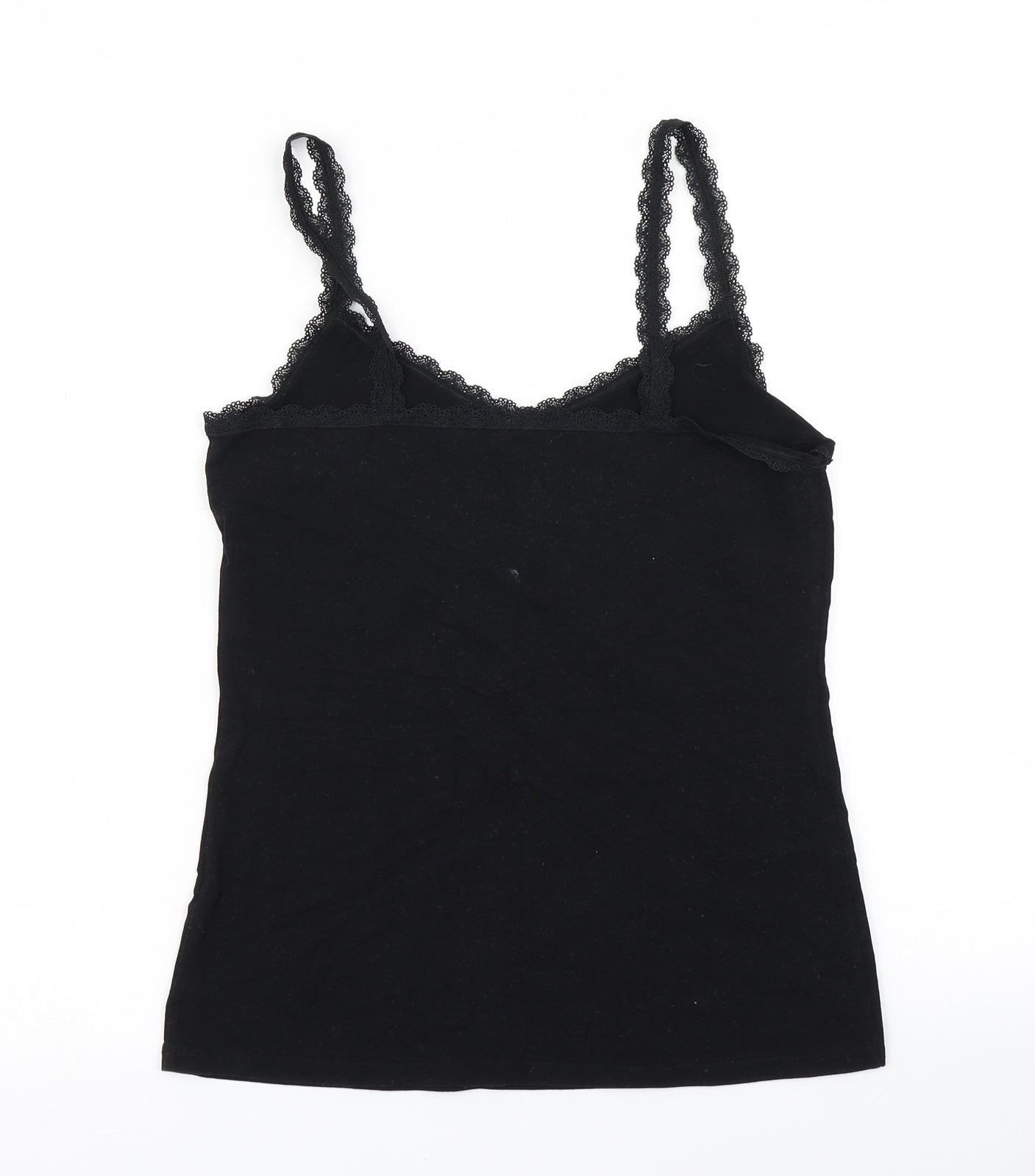 M&S Womens Black   Camisole T-Shirt Size 14