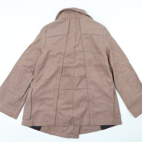 Zara Womens Brown   Overcoat Coat Size M
