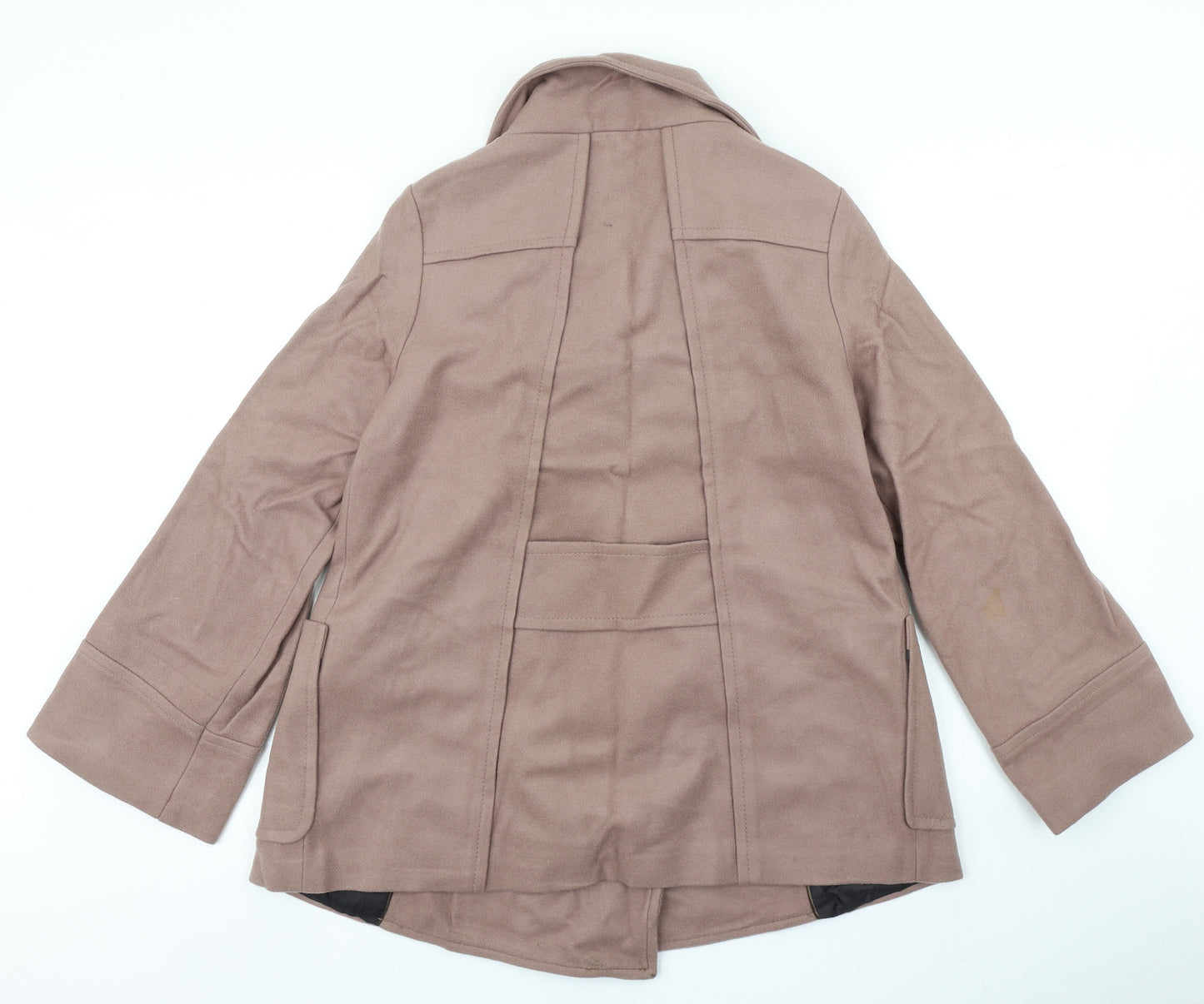 Zara Womens Brown   Overcoat Coat Size M