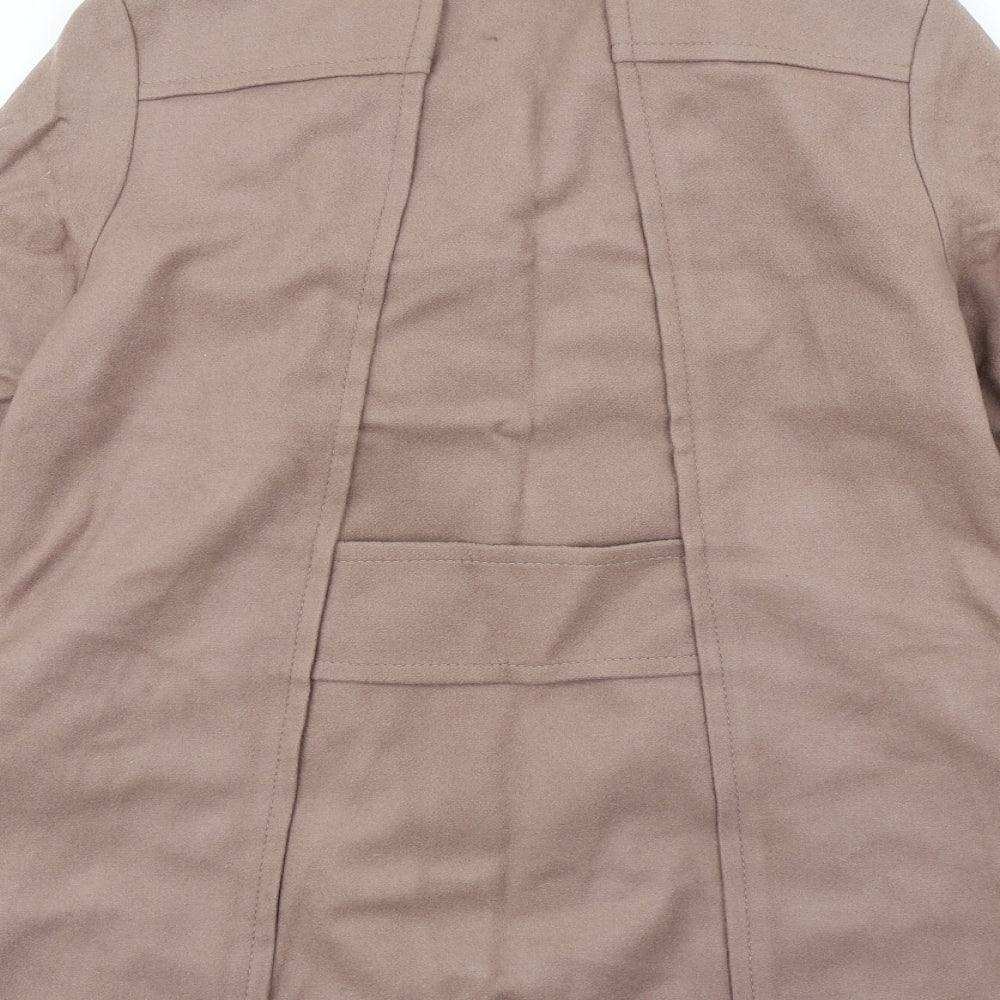 Zara Womens Brown   Overcoat Coat Size M