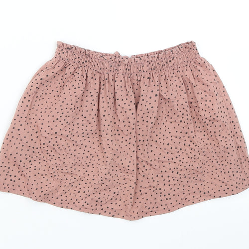 H&M Girls Pink Polka Dot  Skater Skirt Size 2-3 Years