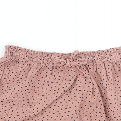 H&M Girls Pink Polka Dot  Skater Skirt Size 2-3 Years
