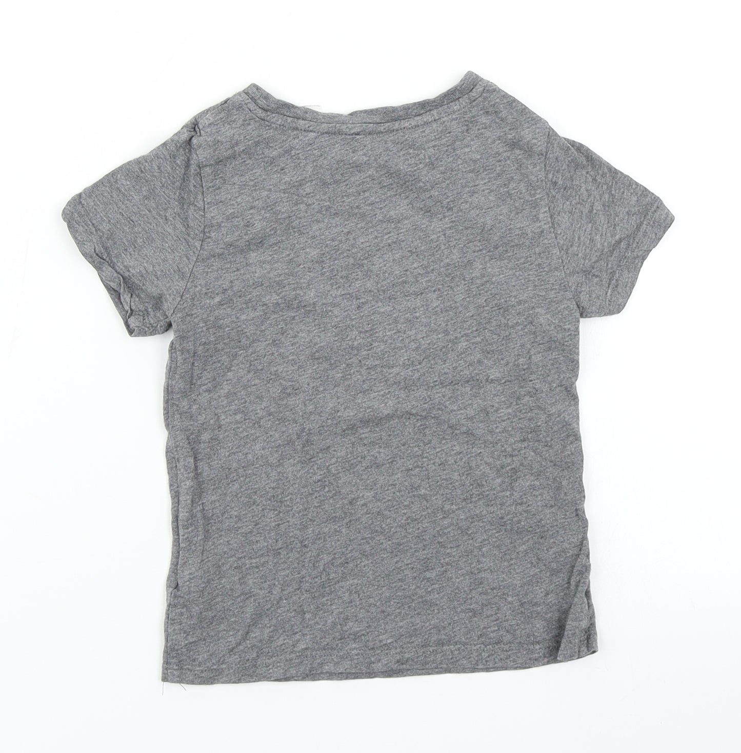 H&M Girls Grey   Basic T-Shirt Size 4 Years  - Spiderman Into the Spiderverse Reversible sequins