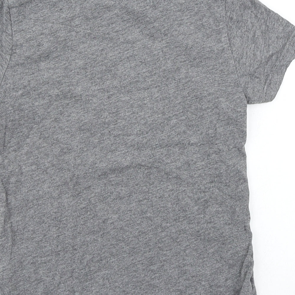 H&M Girls Grey   Basic T-Shirt Size 4 Years  - Spiderman Into the Spiderverse Reversible sequins
