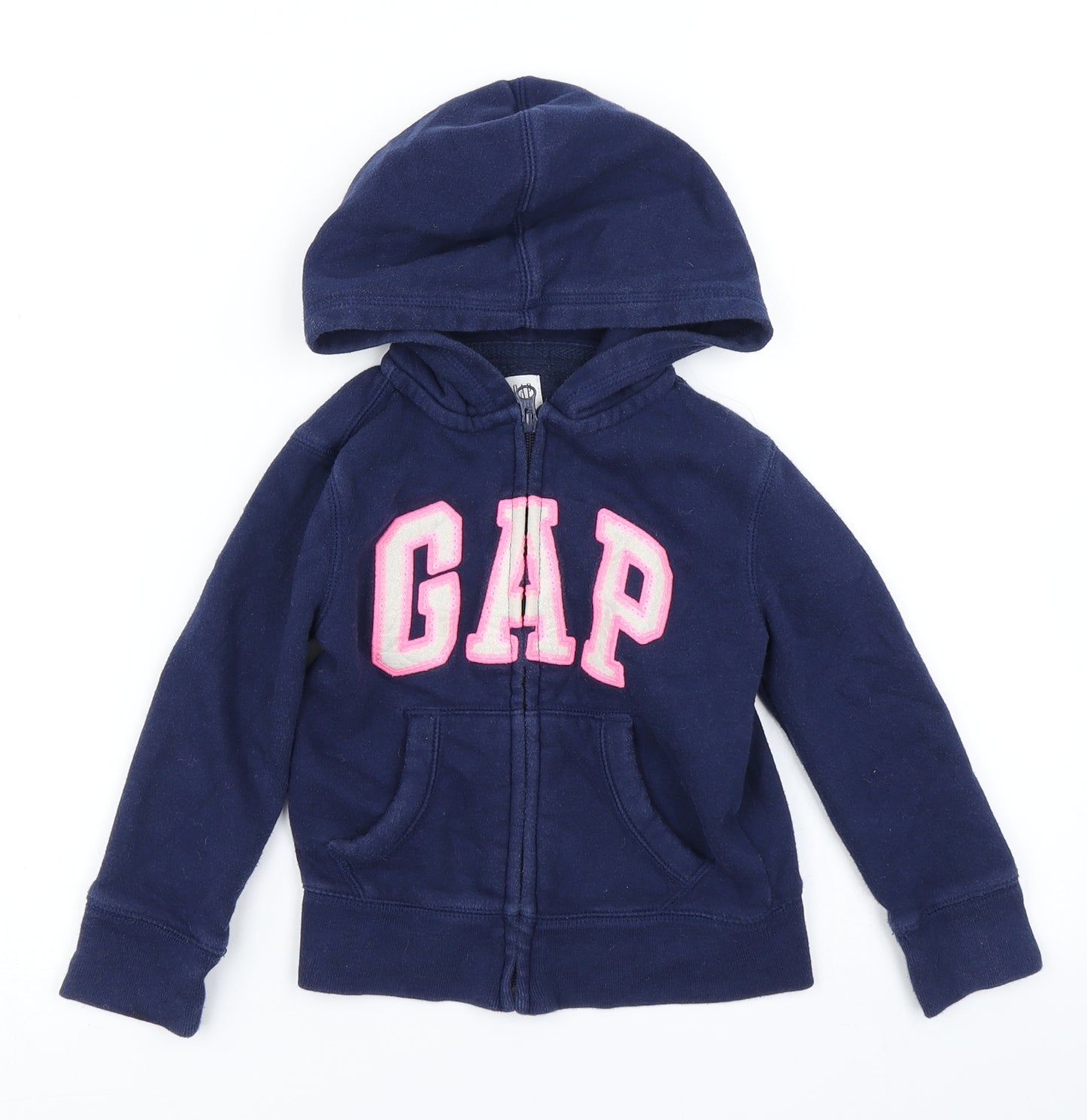 Gap Girls Blue   Full Zip Hoodie Size 4-5 Years