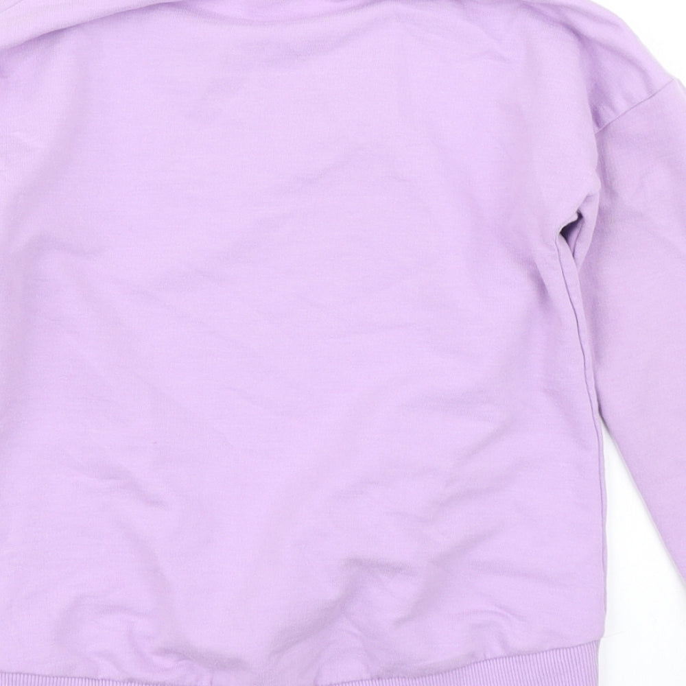 NEXT Girls Purple   Pullover Sweatshirt Size 7 Years