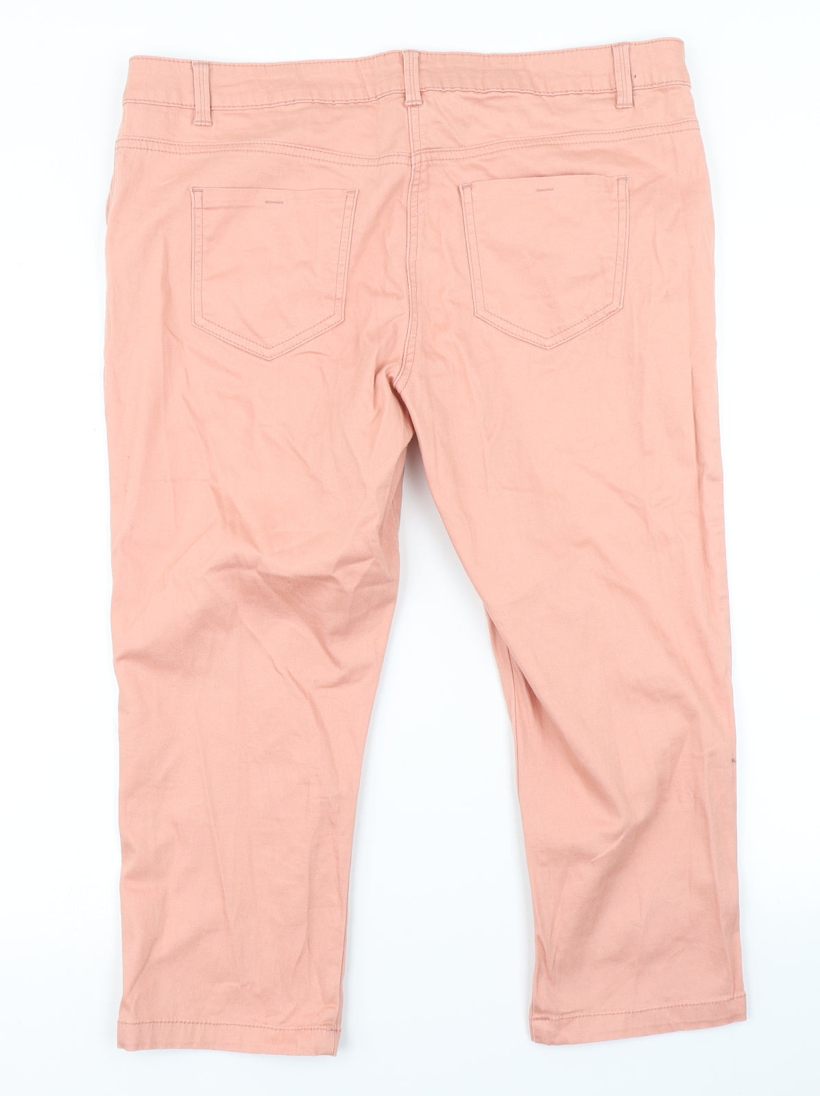 George Womens Pink   Pedal Pusher Trousers Size 14 L20 in