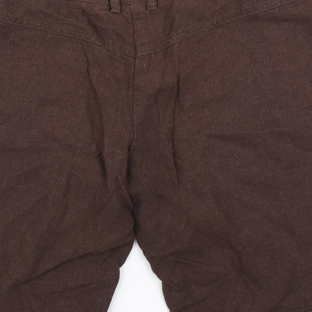 E-vie Womens Brown   Cargo Shorts Size 14