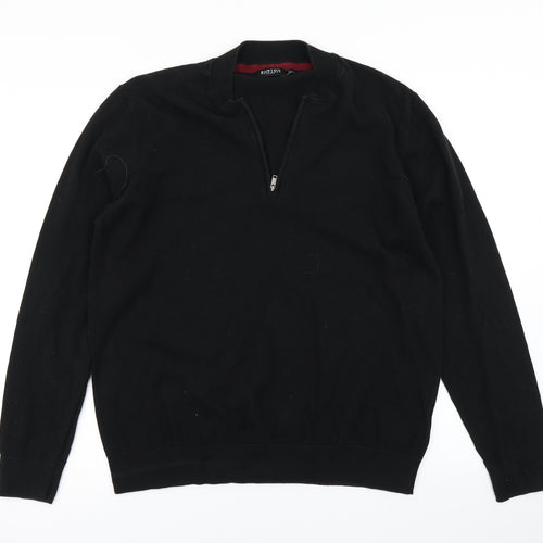 Burton Mens Black  Knit Pullover Jumper Size L