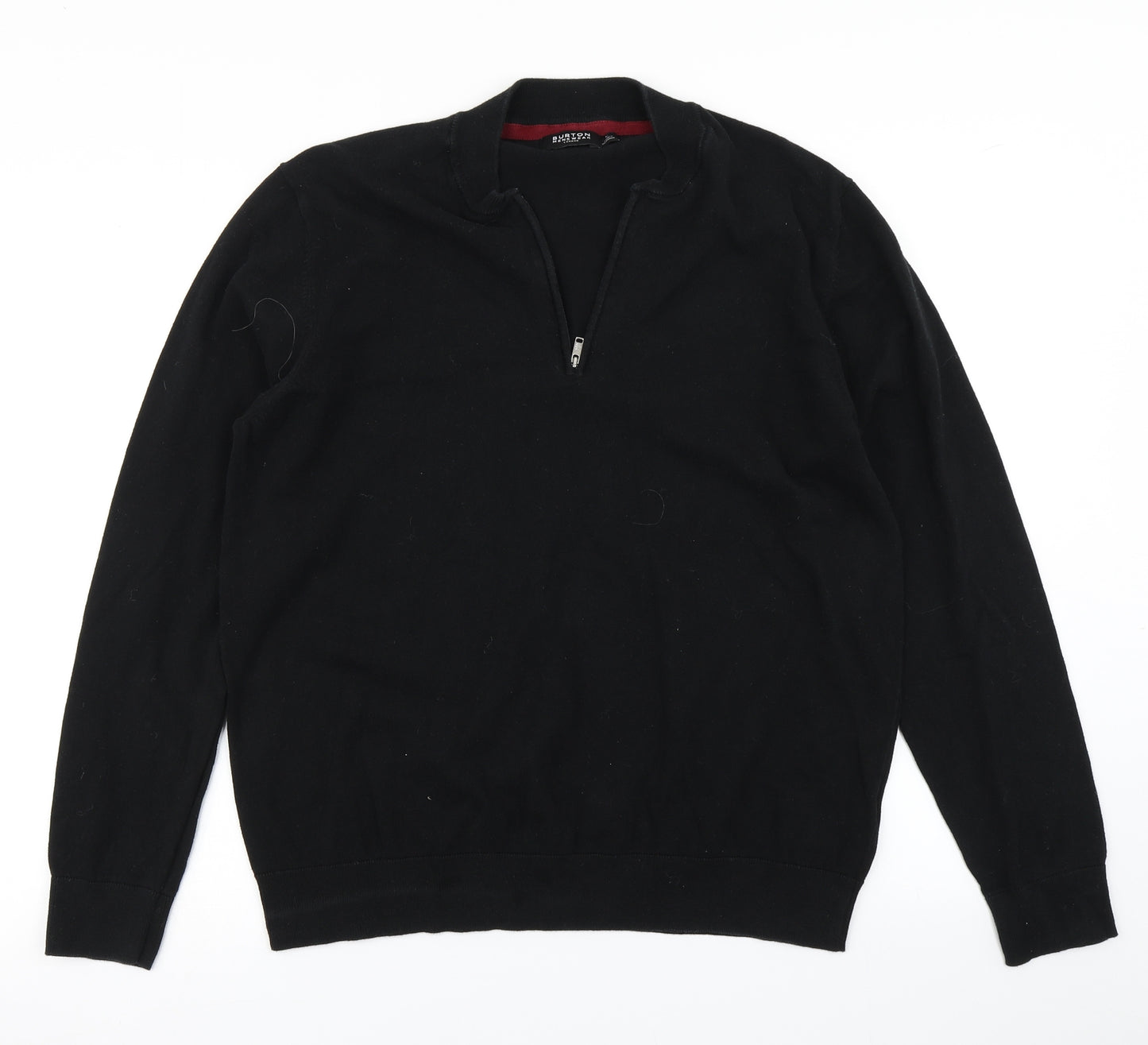 Burton Mens Black  Knit Pullover Jumper Size L