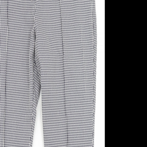 Nutmeg Womens Blue Check  Dress Pants Trousers Size 16 L26 in