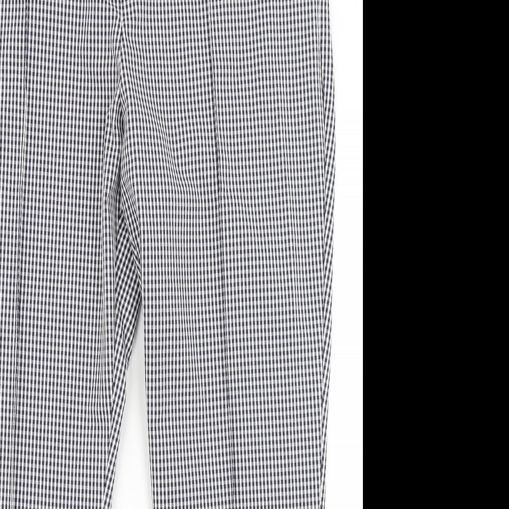 Nutmeg Womens Blue Check  Dress Pants Trousers Size 16 L26 in