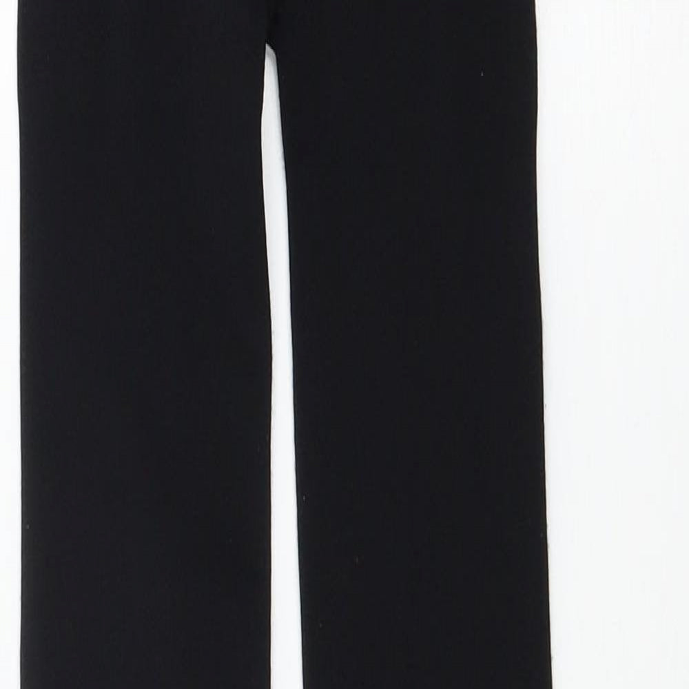 ESMARA Womens Black  Jersey Capri Leggings Size 16 L27 in