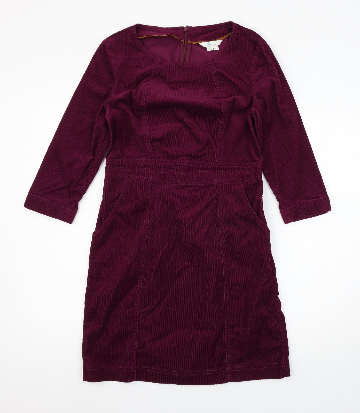 Wallis Womens Purple  Corduroy A-Line  Size 10