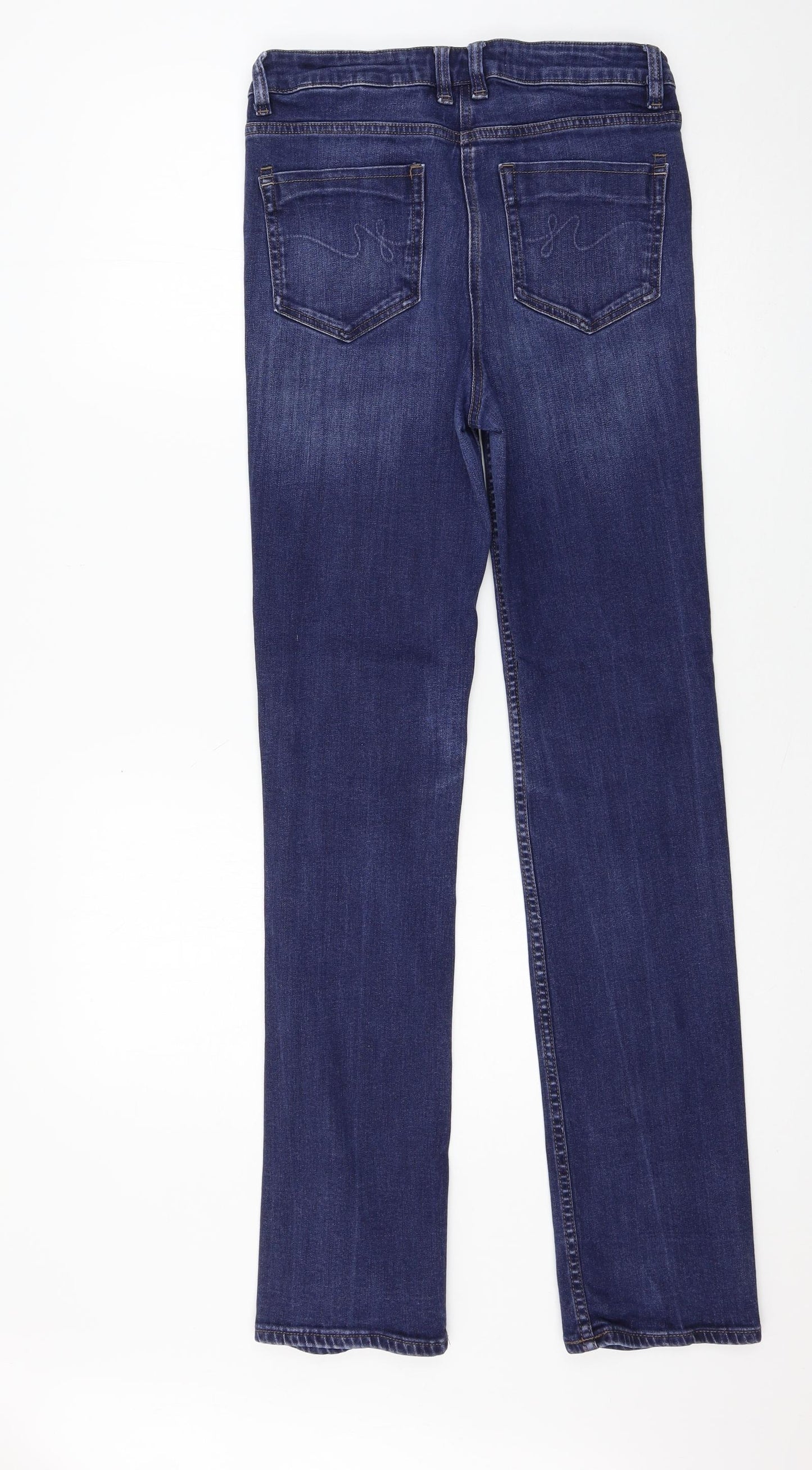NEXT Womens Blue  Denim Straight Jeans Size 10 L30 in