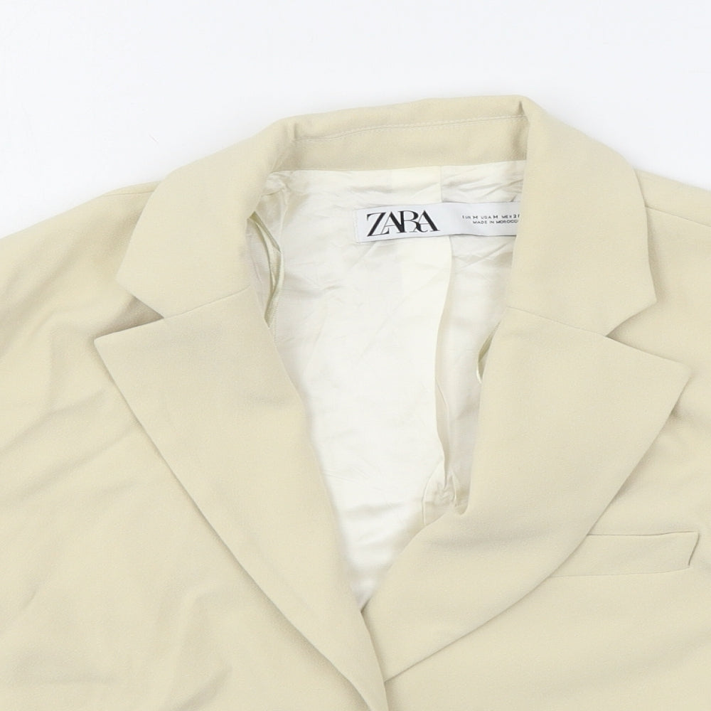 Zara Womens Ivory   Jacket Blazer Size M