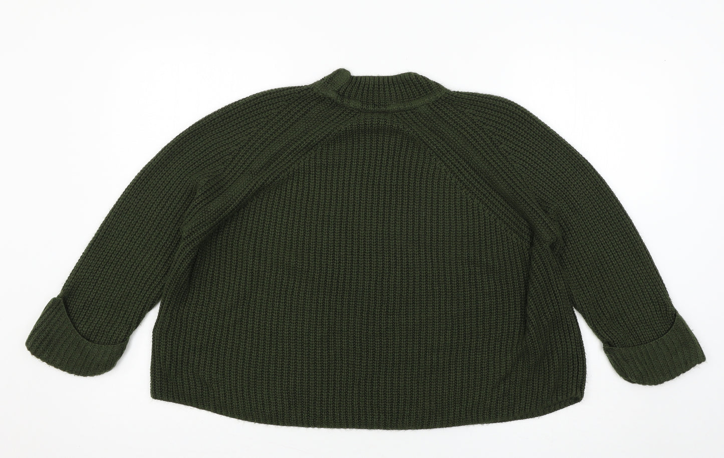 Topshop Womens Green  Knit Pullover Jumper Size 12