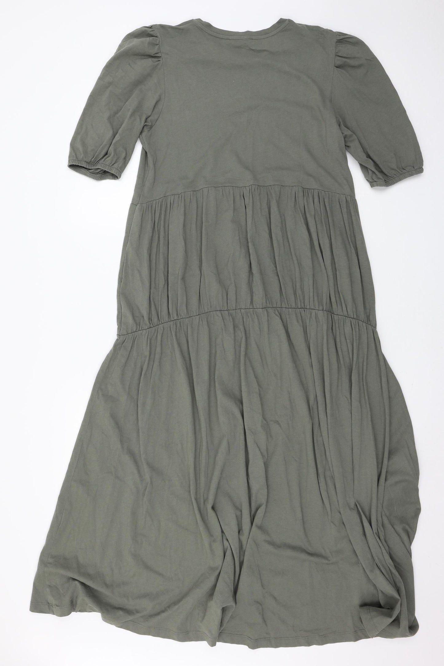 Zara Womens Green  Jersey T-Shirt Dress  Size L