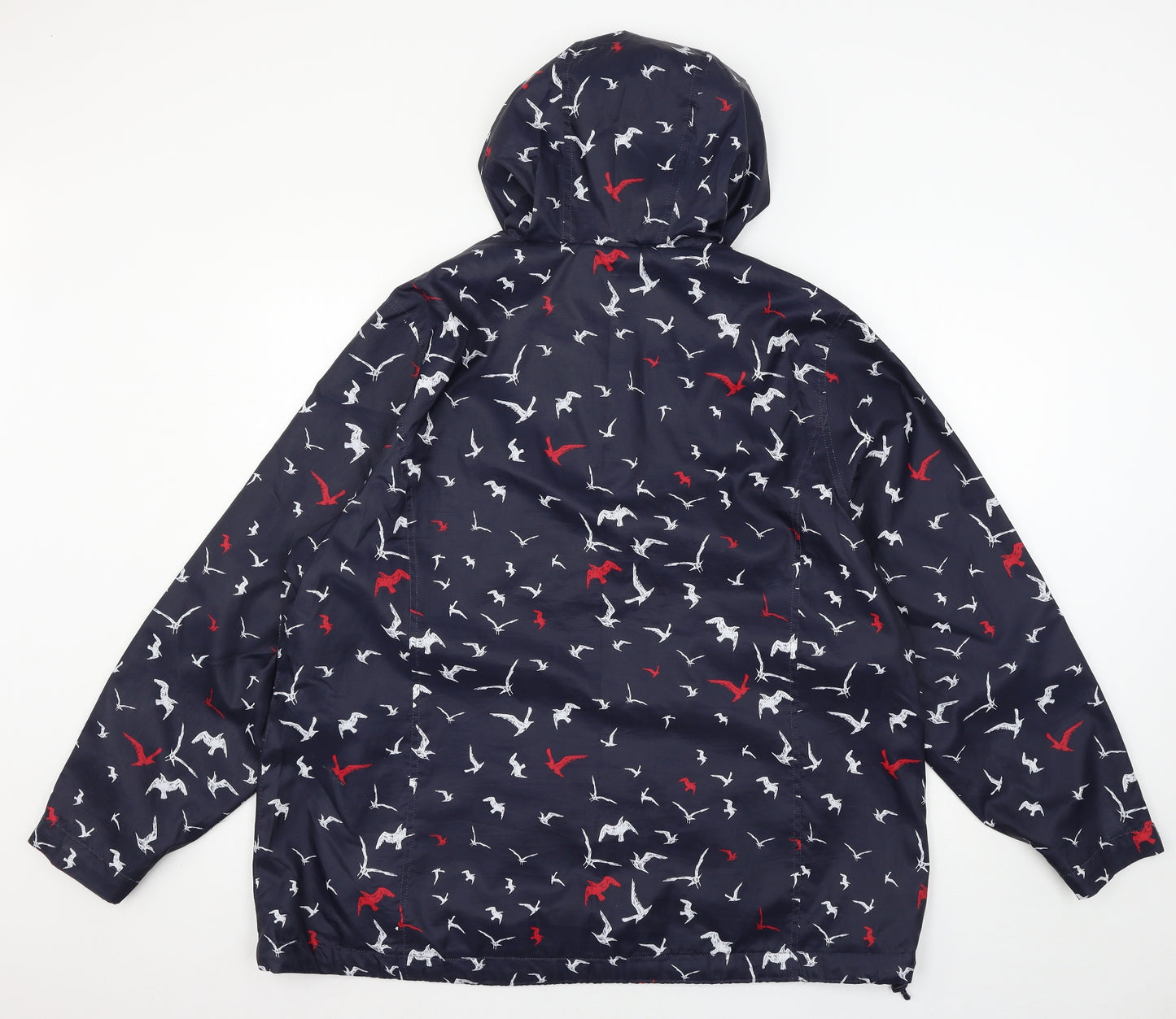 Maine Womens Blue   Parka Coat Size 20  - Bird Print