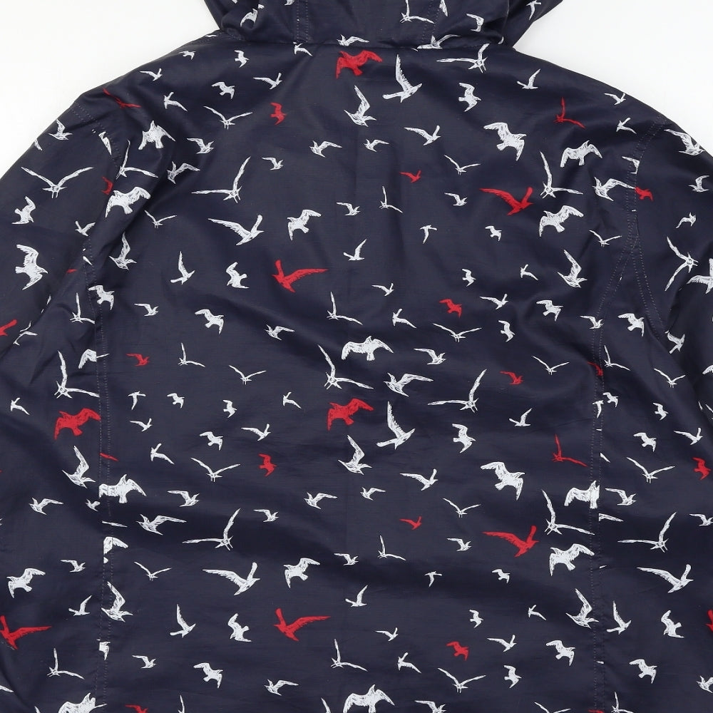 Maine Womens Blue   Parka Coat Size 20  - Bird Print