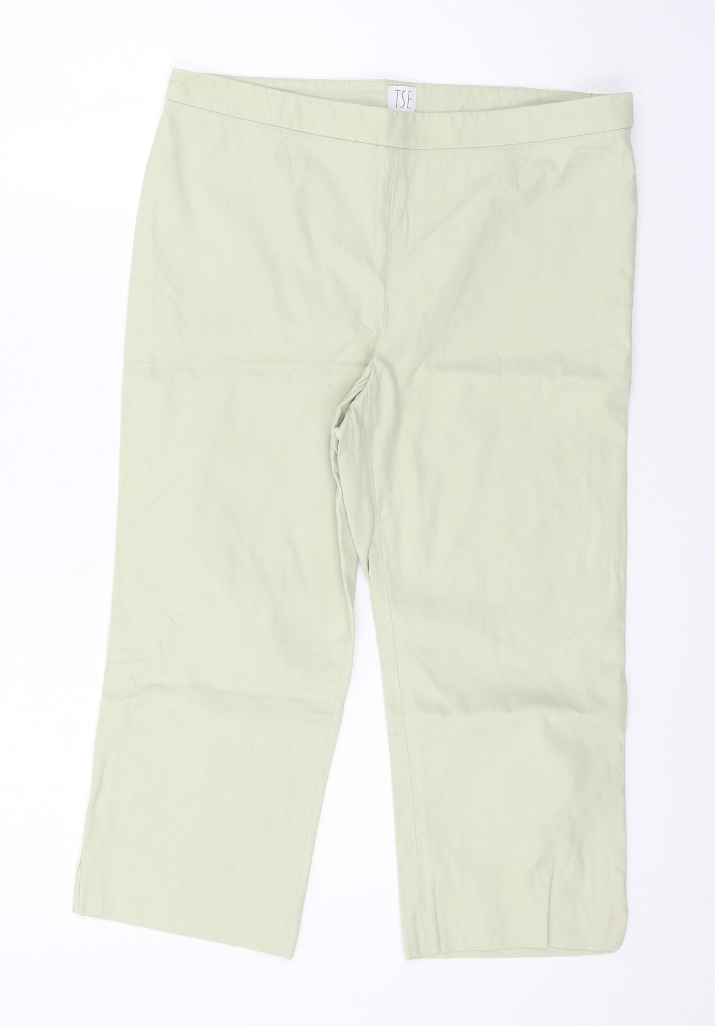 TSE Womens Ivory   Cropped Trousers Size 8 L20 in