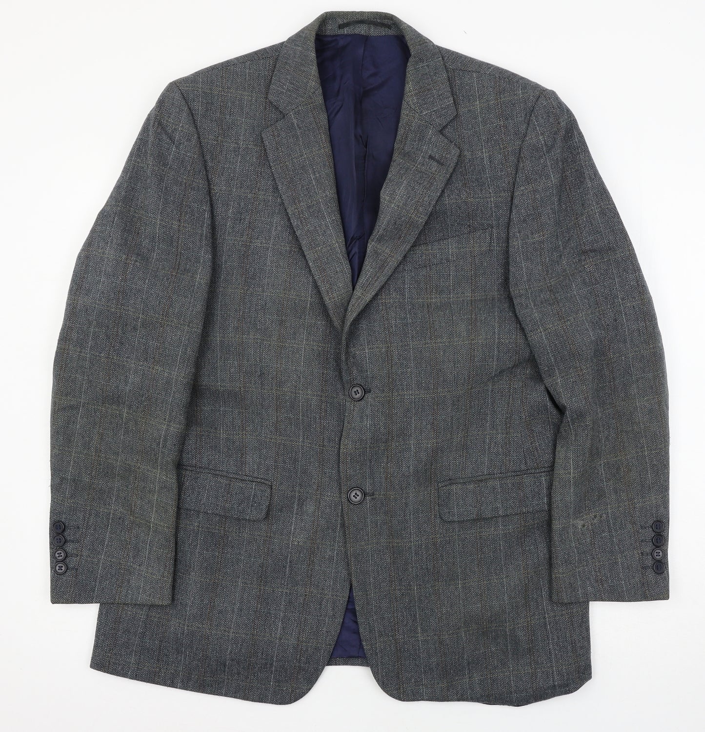 Greenwoods  Mens Blue   Jacket Suit Jacket Size L