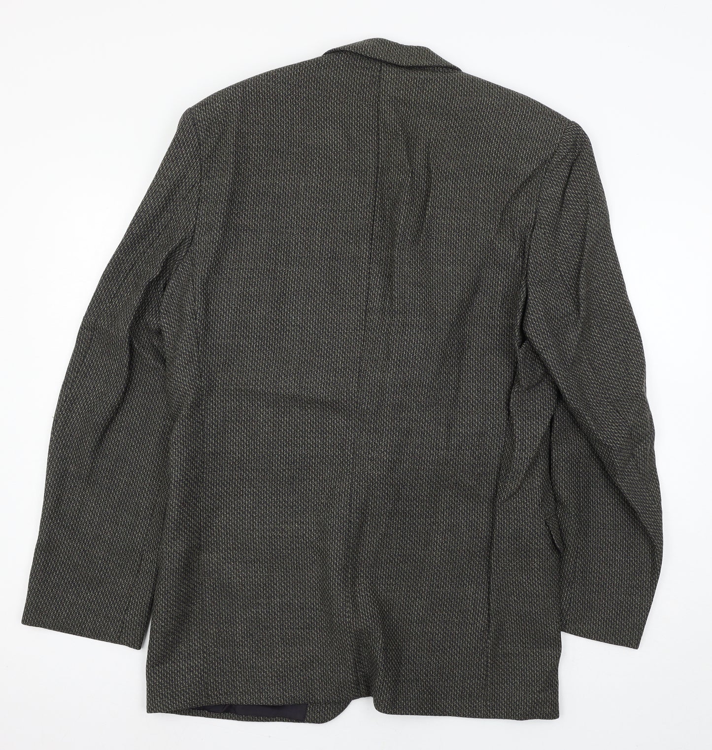 Scott International Mens Brown Geometric  Jacket Suit Jacket Size L