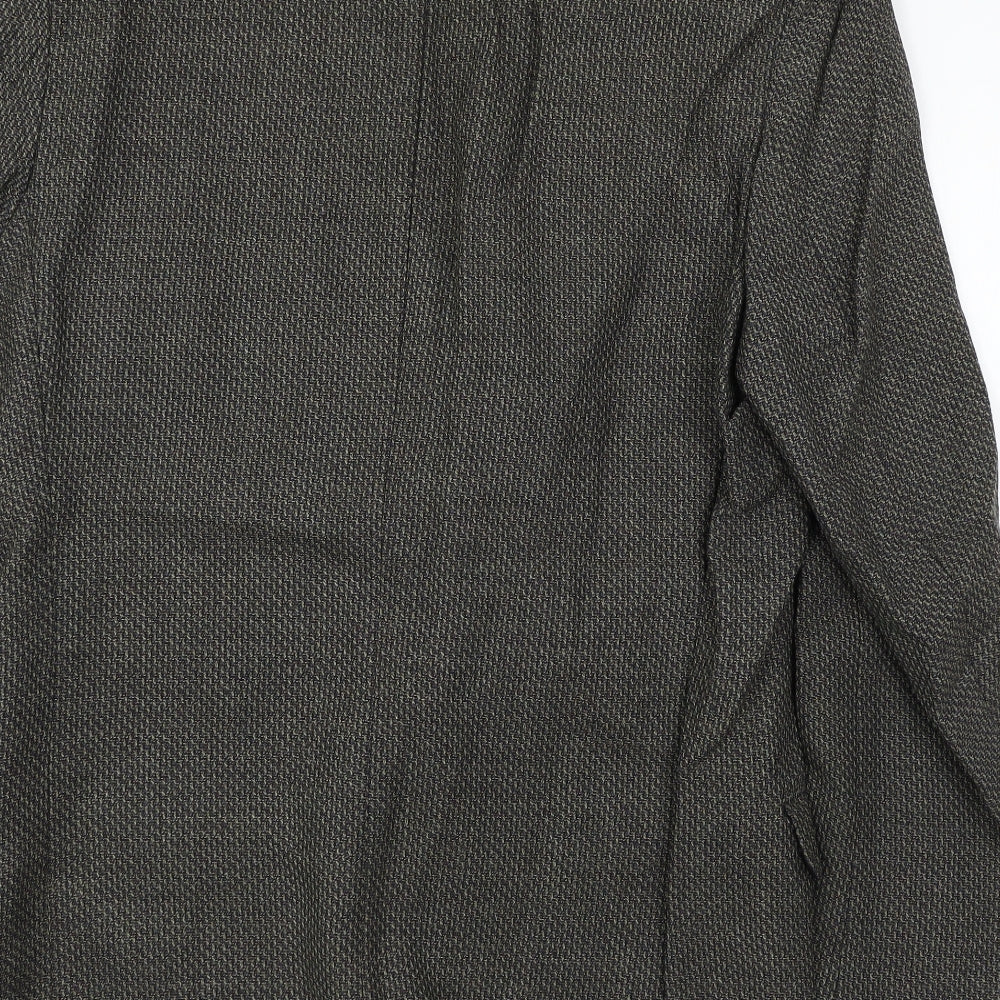 Scott International Mens Brown Geometric  Jacket Suit Jacket Size L